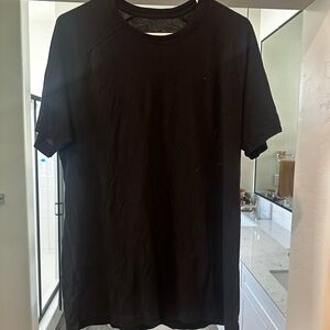 ALO Yoga triumph crew neck BLACK T-SHIRT size L NEW WITH TAGS